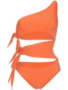 Lisa Marie Fernandez Bianca Three Tie Swimsuit - Yellow & Orange