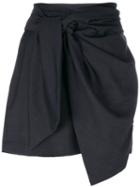 Isabel Marant Étoile - Asymmetric Draped Skirt - Women - Virgin Wool - 42, Grey, Virgin Wool