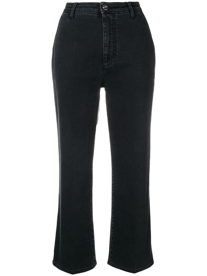 Altuzarra Cropped Flare Jeans - Black