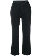 Altuzarra Cropped Flare Jeans - Black