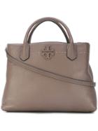 Tory Burch Mcgraw Triple-compartment Tote Bag - Brown