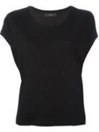 Diesel Scoop Neck T-shirt, Women's, Size: Xs, Black, Viscose