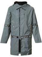 Mostly Heard Rarely Seen Hooded Parka, Men's, Size: Small, Grey, Polyester