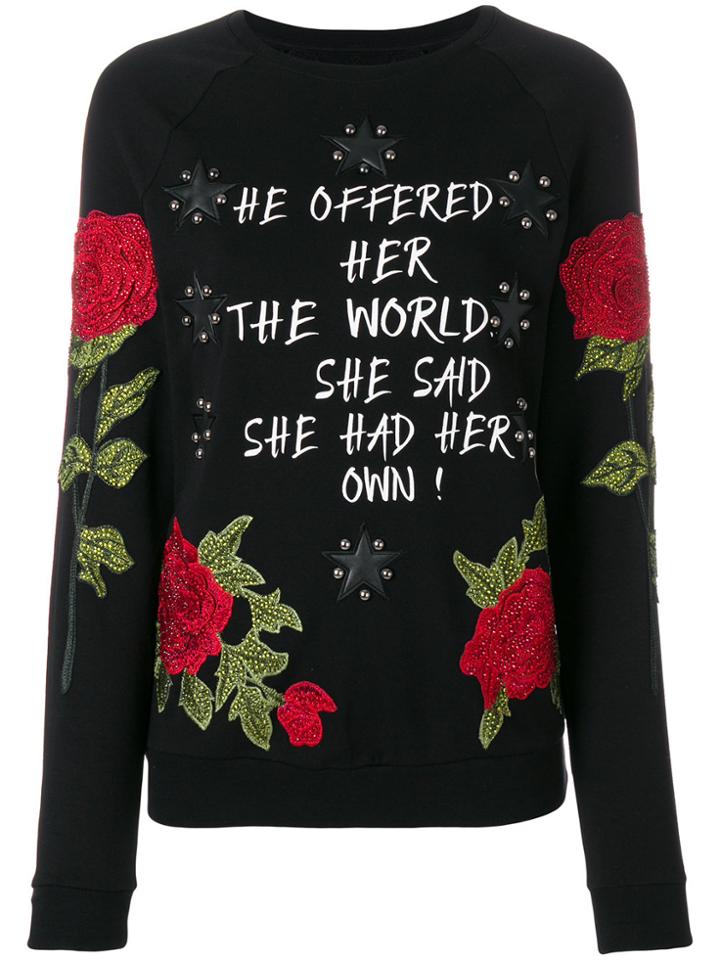 Philipp Plein Floriana Sweatshirt - Black