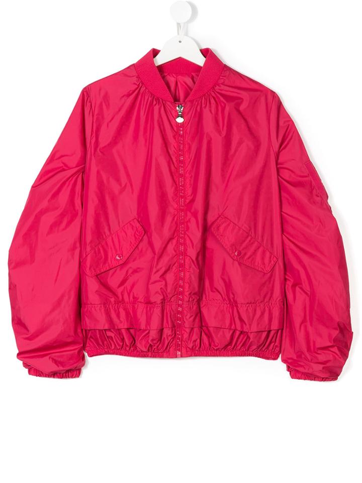 Moncler Kids Teen Bomber Jacket - Pink & Purple