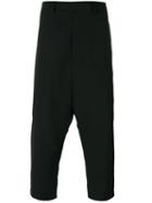 Extreme Cropped Trousers - Men - Cupro/viscose/virgin Wool - 48, Black, Cupro/viscose/virgin Wool, Rick Owens