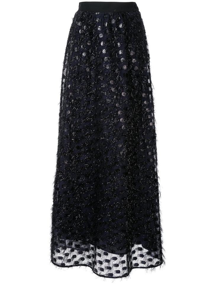 Taller Marmo Polka Dot Hairy Skirt - Blue