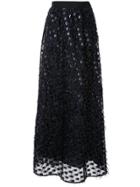 Taller Marmo Polka Dot Hairy Skirt - Blue