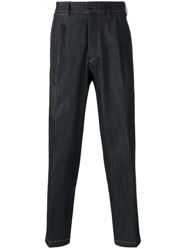 The Gigi Tonga Cropped Jeans, Men's, Size: 54, Blue, Cotton/spandex/elastane