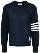 Thom Browne Chunky Saddle Sleeve Cashmere Wool Crewneck Pullover -