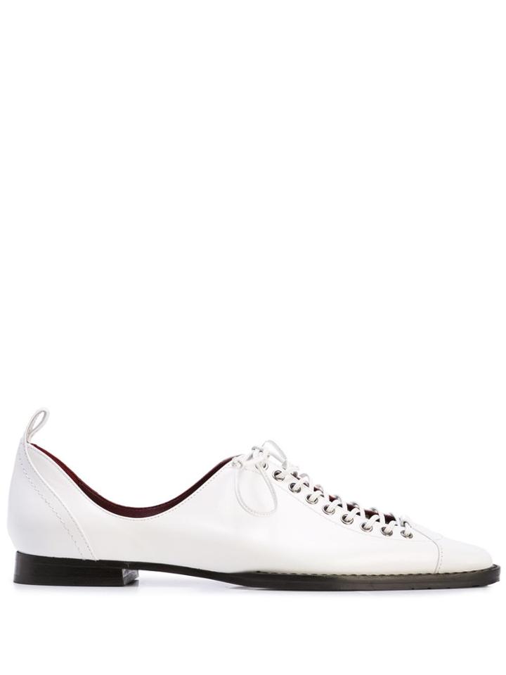 Sies Marjan Terra 10mm Grained Shoes - White