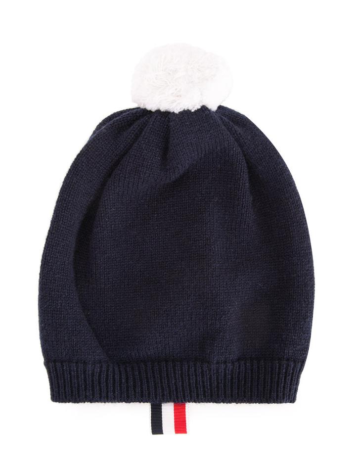 Thom Browne Kids Classic Beanie, Boy's, Blue