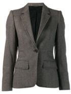 Gucci Pre-owned '1990s Herringbone Blazer - Brown