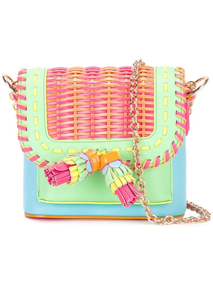 Sophia Webster Clody Crossbody Bag, Women's, Blue, Calf Leather/nylon