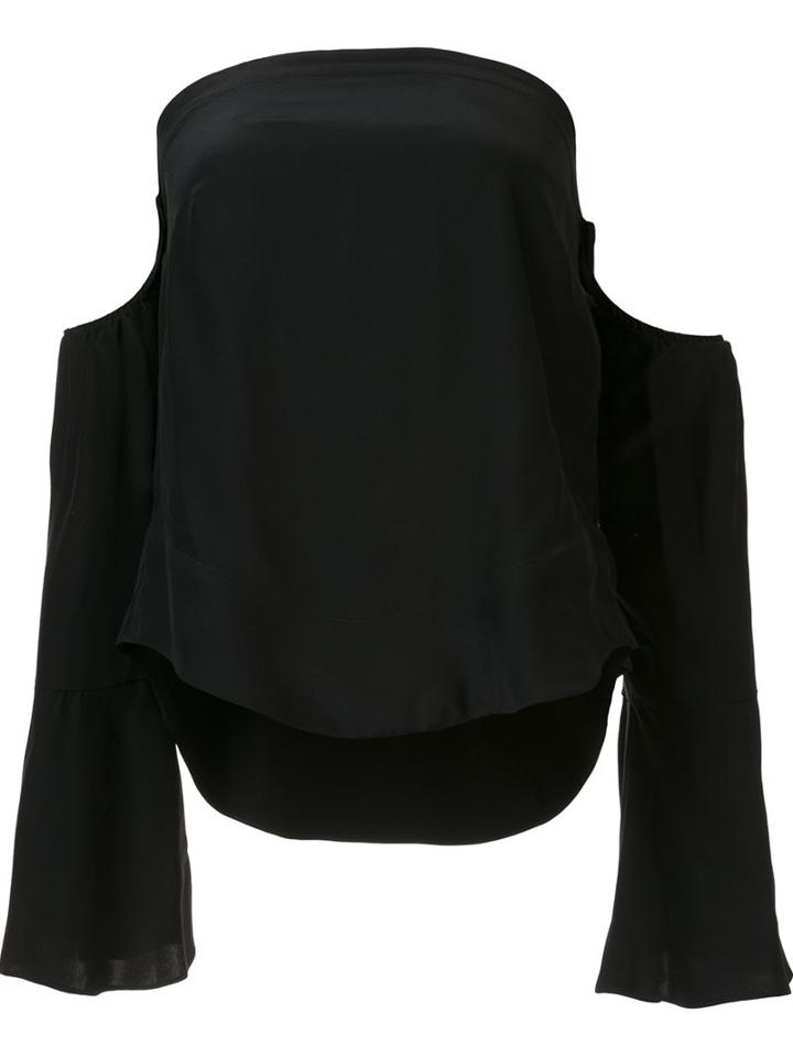 Piamita Off-shoulder Blouse, Women's, Size: Small, Black, Silk