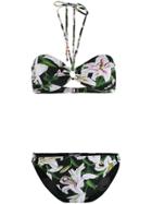 Dolce & Gabbana Reversible Floral Print Bikini - Green