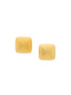 Givenchy Pre-owned 1980s Brushed Statement Earrings - Metallic