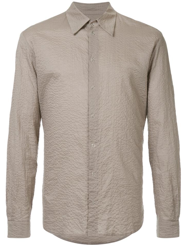 Zambesi Crinkled Texture Shirt - Brown