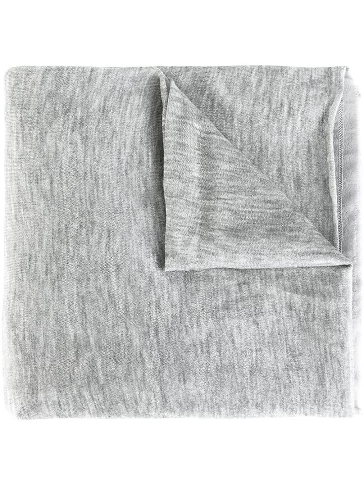 Kristensen Du Nord Layered Scarf, Adult Unisex, Grey, Silk/spandex/elastane/cashmere
