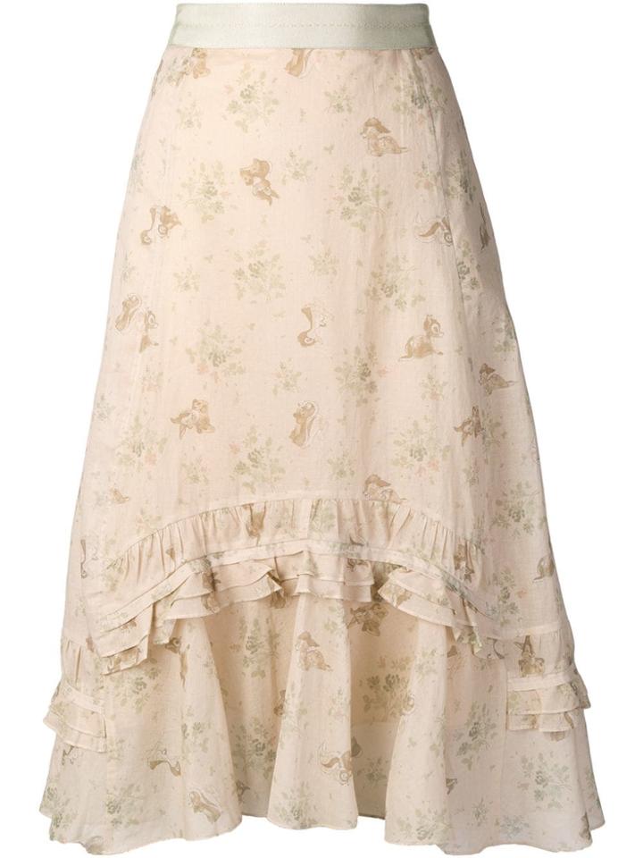 Coach Disney Asymmetric Skirt - Neutrals