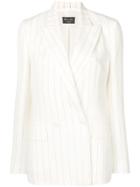 Loro Piana Pinstriped Blazer - White