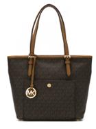 Michael Michael Kors Tt Md Tz Snap Pckt Tote - Brown