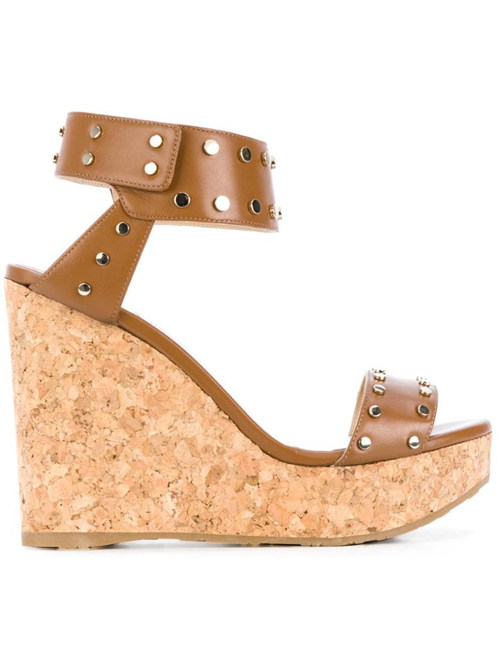 Jimmy Choo Nelly Wedges - Nude & Neutrals