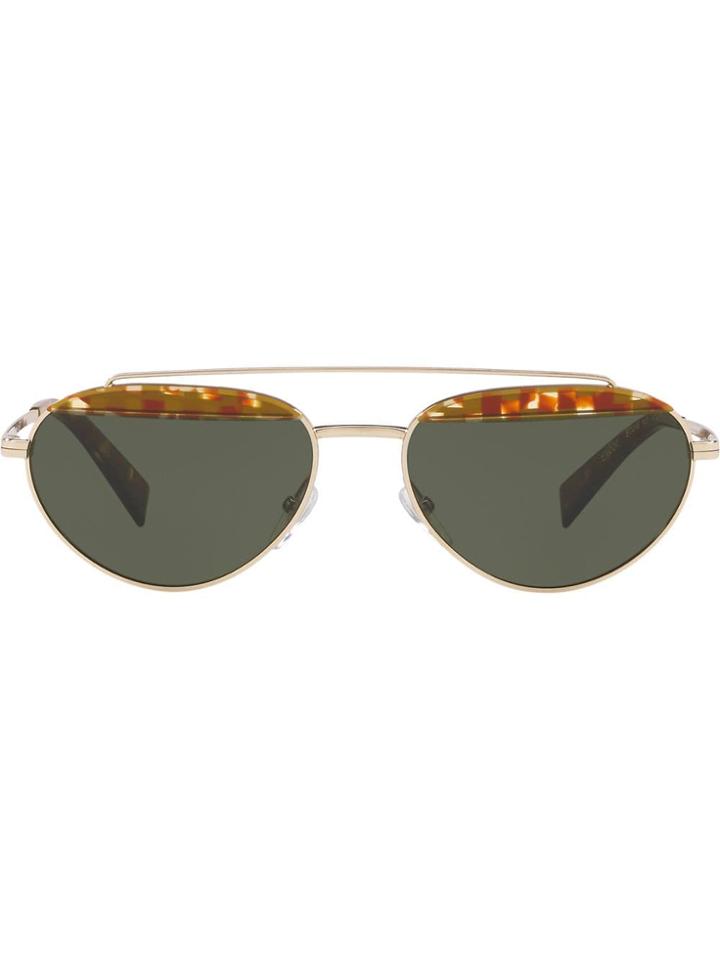 Alain Mikli Small Frame Round Sunglasses - Gold