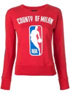 Marcelo Burlon County Of Milan Front Printed Jumper - Red
