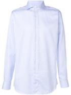 Xacus Plain Button Down Shirt - Blue