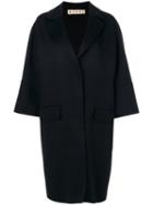 Marni - Single Breasted Cocoon Coat - Women - Cashmere/wool/alpaca - 42, Black, Cashmere/wool/alpaca