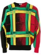 Versace Vintage 80's Geometric Jumper - Multicolour