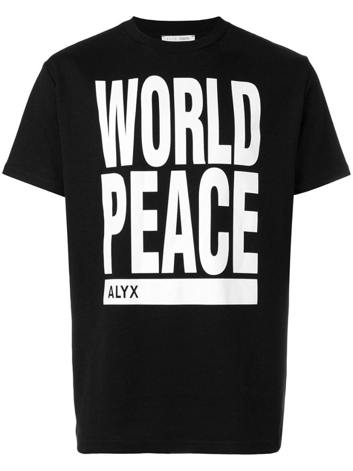 1017 Alyx 9sm World Peace T-shirt - Black
