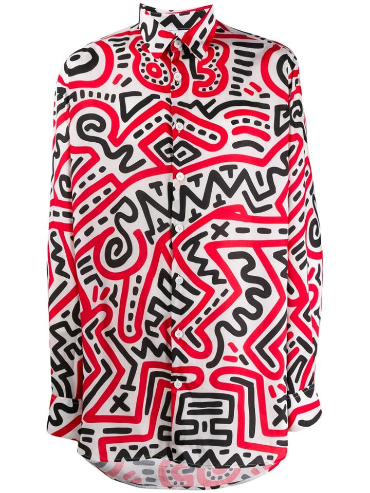 Études X Keith Haring All-over Print Shirt - White