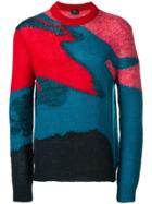 Ps By Paul Smith Patterned Crewneck Sweater - Blue