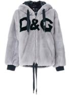 Dolce & Gabbana Hooded Fur Jacket - Grey