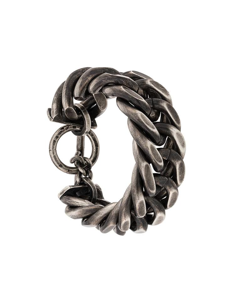 Ann Demeulemeester Curb Chain Bracelet - Metallic