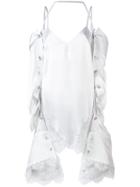 Y / Project - Removable Elongated Sleeves Blouse - Women - Silk/polyamide/rayon - 36, White, Silk/polyamide/rayon