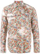 Maison Margiela - Bleached Floral Print Shirt - Men - Cotton - 41, White, Cotton