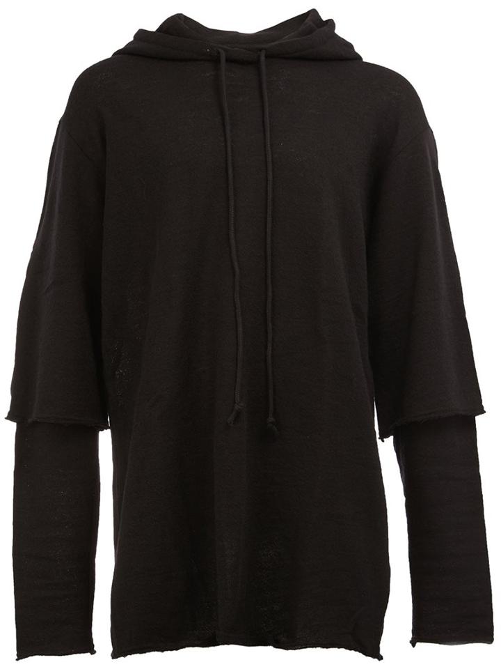 Song For The Mute Overlay Detail Hoodie