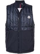 Moncler Padded Zipped Gilet - Blue