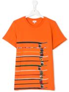 Paul Smith Junior Skateboard Print T-shirt - Yellow & Orange