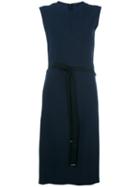 Joseph Belted Shift Dress, Women's, Size: 42, Blue, Viscose