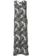 Roarguns Printed Sleeveless Dress - Grey