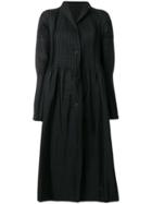 Issey Miyake Oversized Pleated Dress - Black