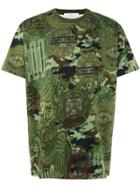 Givenchy Camouflage Print T-shirt - Green