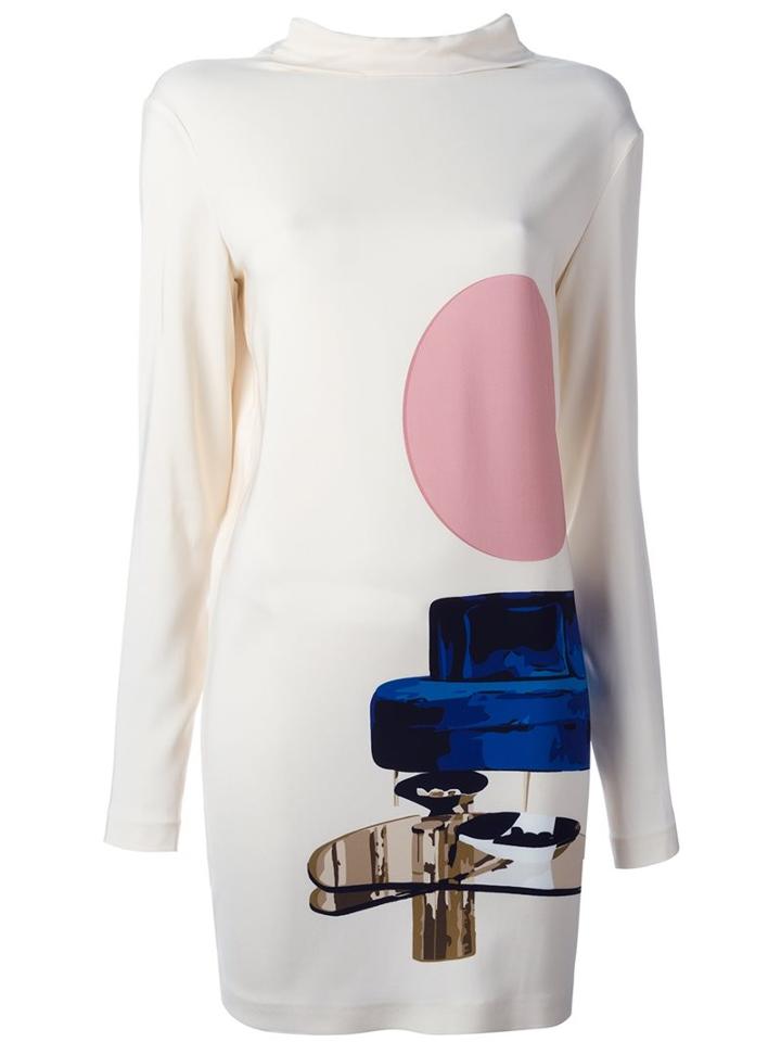Msgm 'living Room' Print Dress