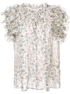 Ulla Johnson Tavi Ruched Blouse - White