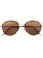 Thom Browne - Tokyo Tortoiseshell Sunglasses - Men - Acetate/12kt Gold/glass - 50, Brown, Acetate/12kt Gold/glass