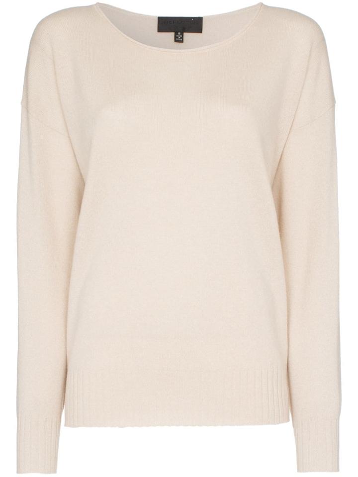 Nili Lotan Knitted Relaxed Fit Cashmere Jumper - Neutrals